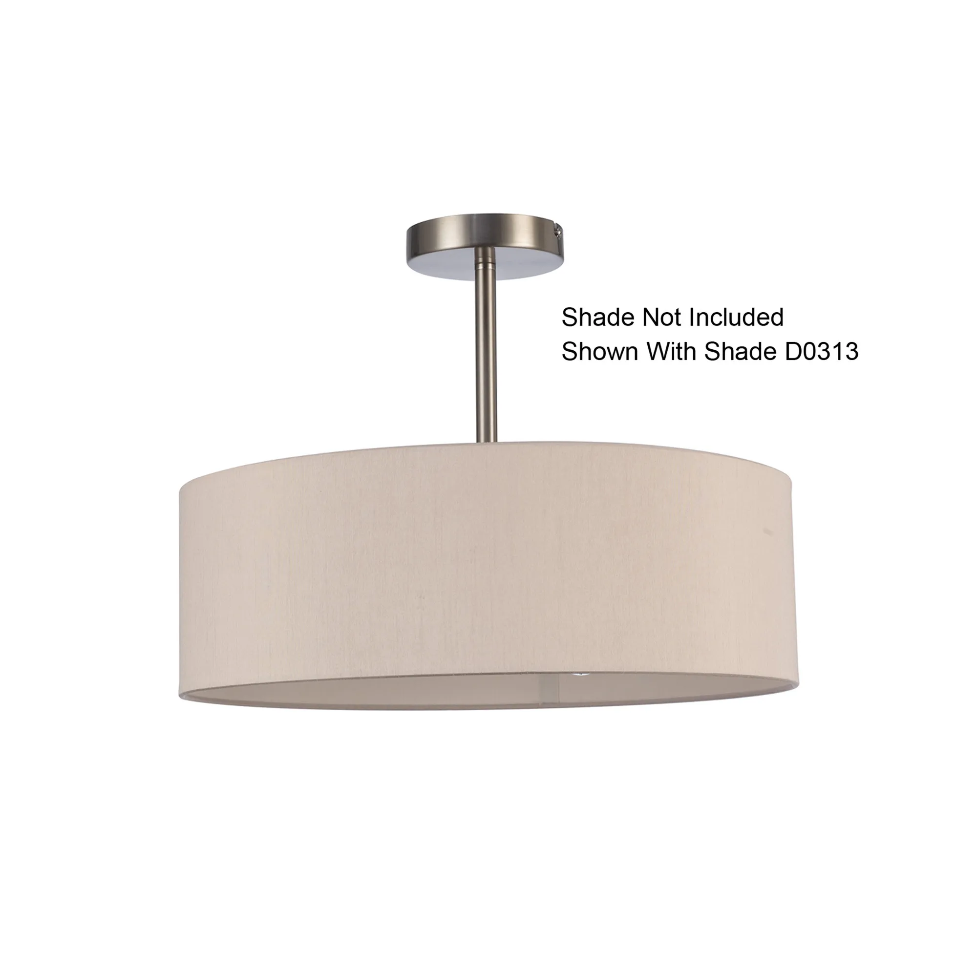 Baymont Semi Flush 3 Light Satin Nickel D0338  Deco Baymont SN